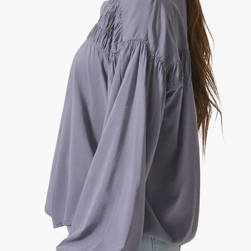 Splendid Collection Button-Up Ruffle Blouse R13A - Picture 3 of 6